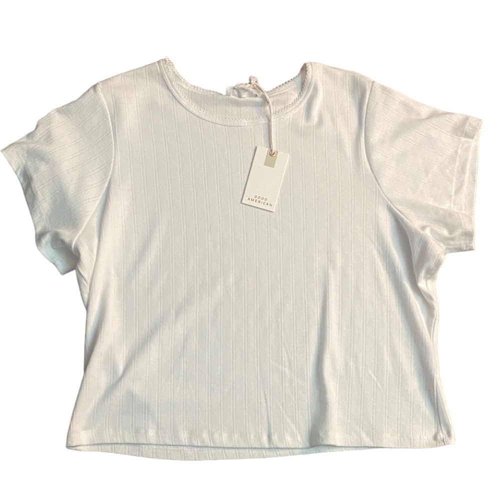 Good American Pointelle Baby Tee - Picture 4 of 6